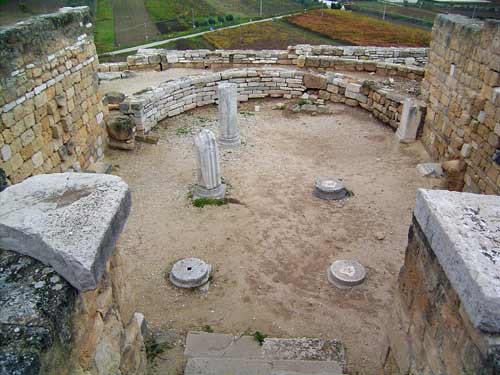 Resti delle strutture antiche della città di Canne