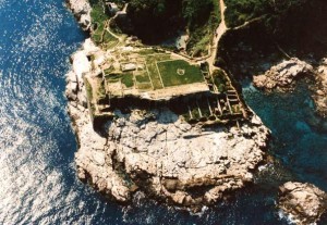 Villa di Pollio Felice e Bagni della Regina Giovanna (vista dall'alto)