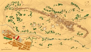 mappa delle tombe etrusche a Cerveteri