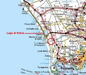 mappa Lago patria e Comune di Giugliano in Campania