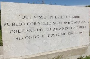 Incisione commemorativa per Publio Cornelio Scipione detto l'Africano