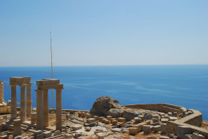 Vista dal Tempio di Atena Lindia (Lindos)