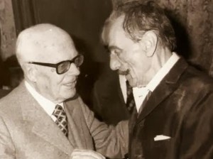 Eduardo De Filippo e Sandro Pertini