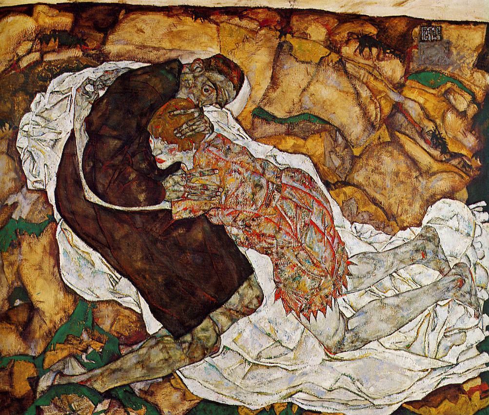 Egon Schiele, Morte e ragazza, 1915-16