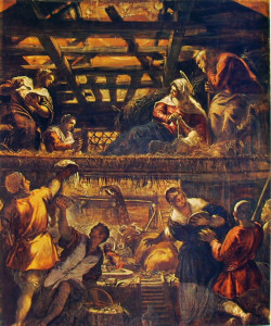 Tintoretto, Adorazione dei pastori, 1564-1587, Scuola Grande di San Rocco, Venezia