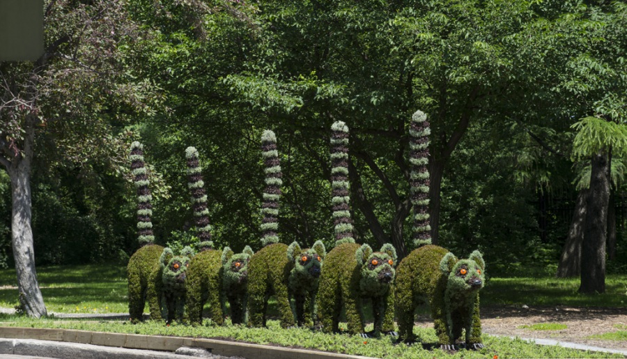 Montreal: giardino di verdi sculture