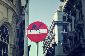 Clet Abraham: Street Art segnaletica