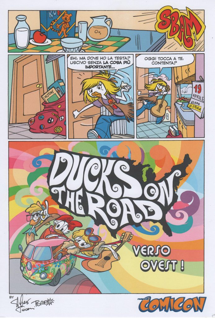 ducks on the road topolino