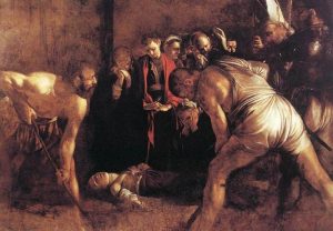 Caravaggio Seppellimento di Santa Lucia