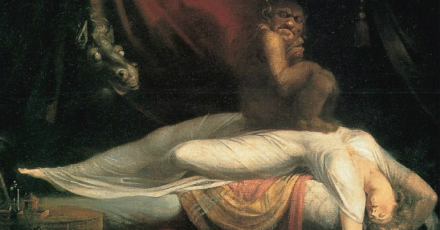 l'uomo della sabbia Fussli incubo