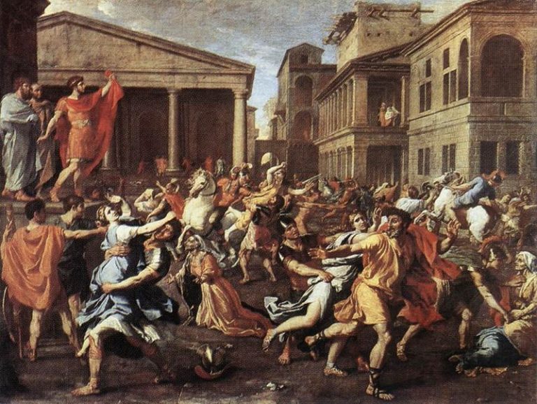 Il Ratto delle Sabine di Nicolas Poussin