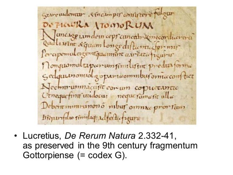 Lucrezio De rerum natura