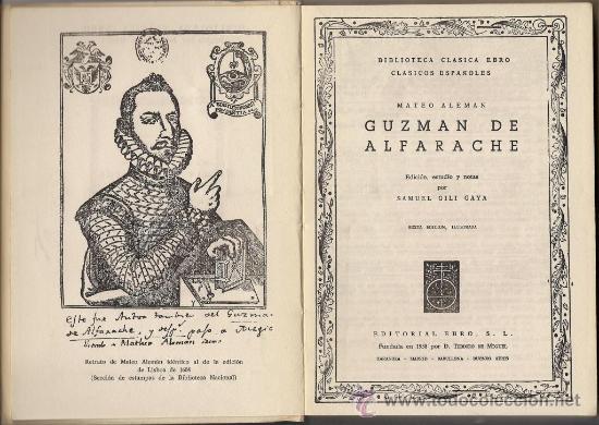Storia del romanzo picaresco: GuzmÃ¡n de Alfarache