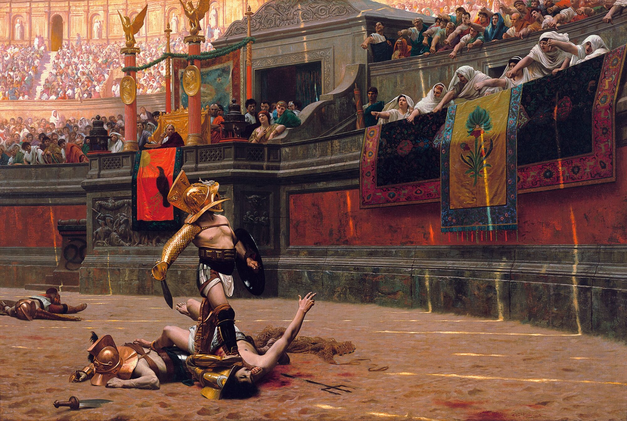 Gladiatore Antica Roma Jean-Leon Gerome Pollice Verso