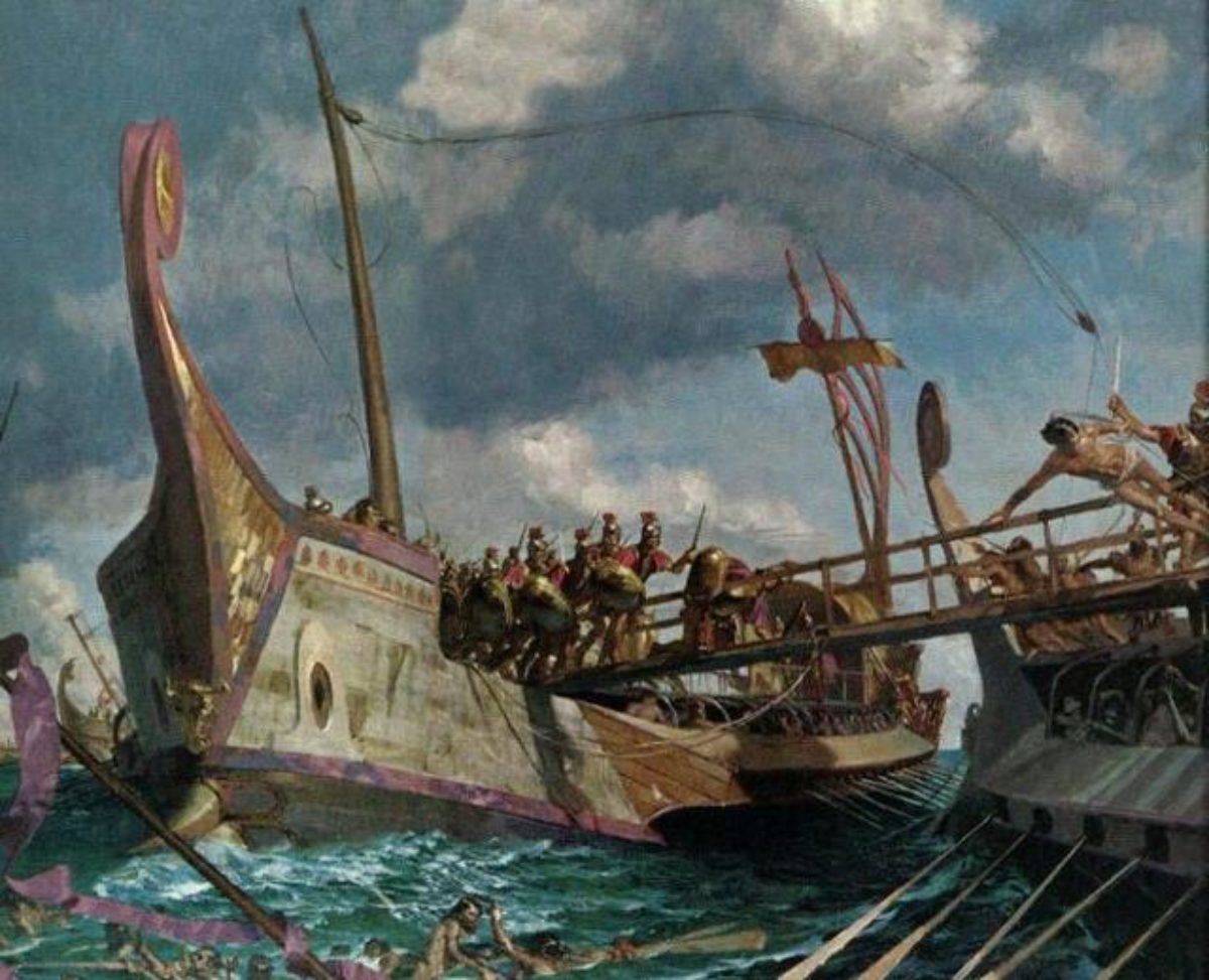 Сообщение о 1 морской победе римлян. Флот Карфагена. Карфаген Римский флот. Саламинское Морское сражение.