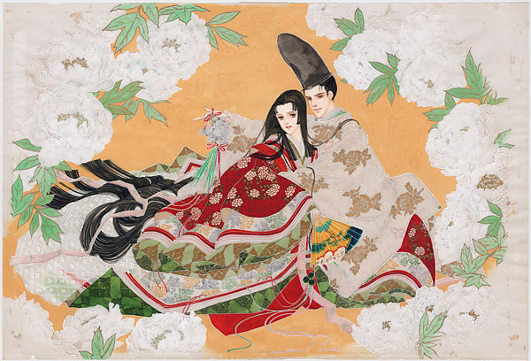 Yamato Waki - Genji with young Murasaki (1990)