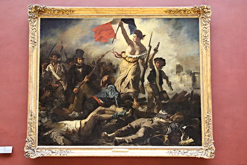 libertà che guida il popolo al museo del louvre