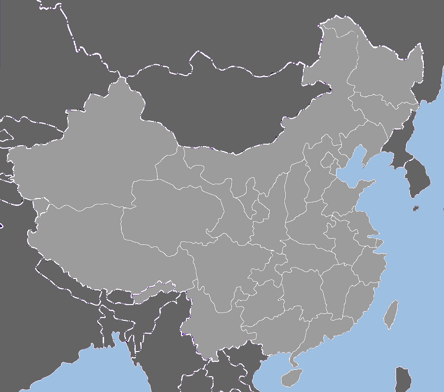 Cartina della Cina