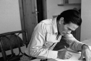 Pasolini che scrive