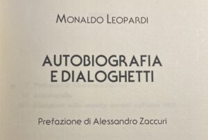  Monaldo Leopardi, "Autobiografia e Dialoghetti", OAKS, 2018